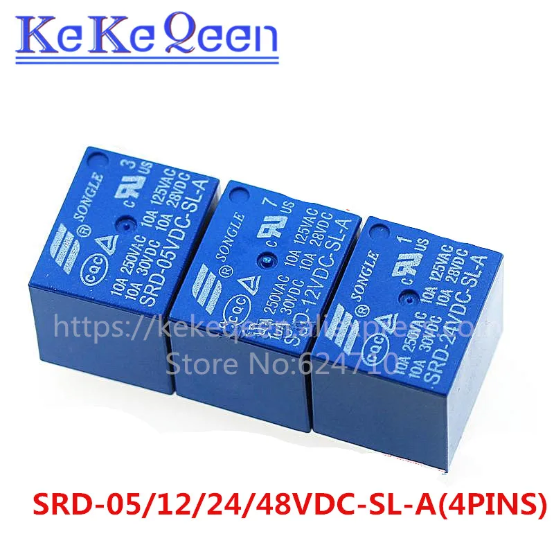 10PCS Relays SRD-05… - image