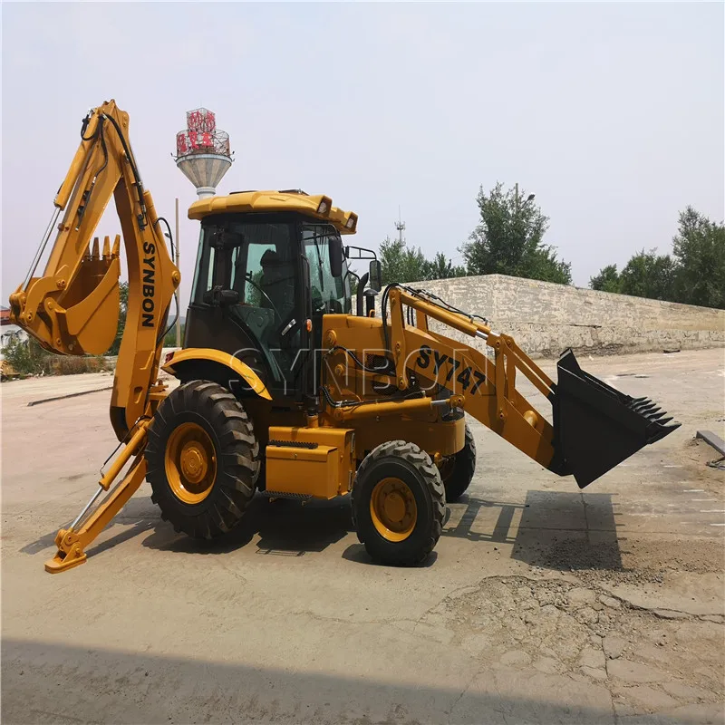 SY747 Powerful Excavation Loading Excavator Bucket  Backhoe Loader