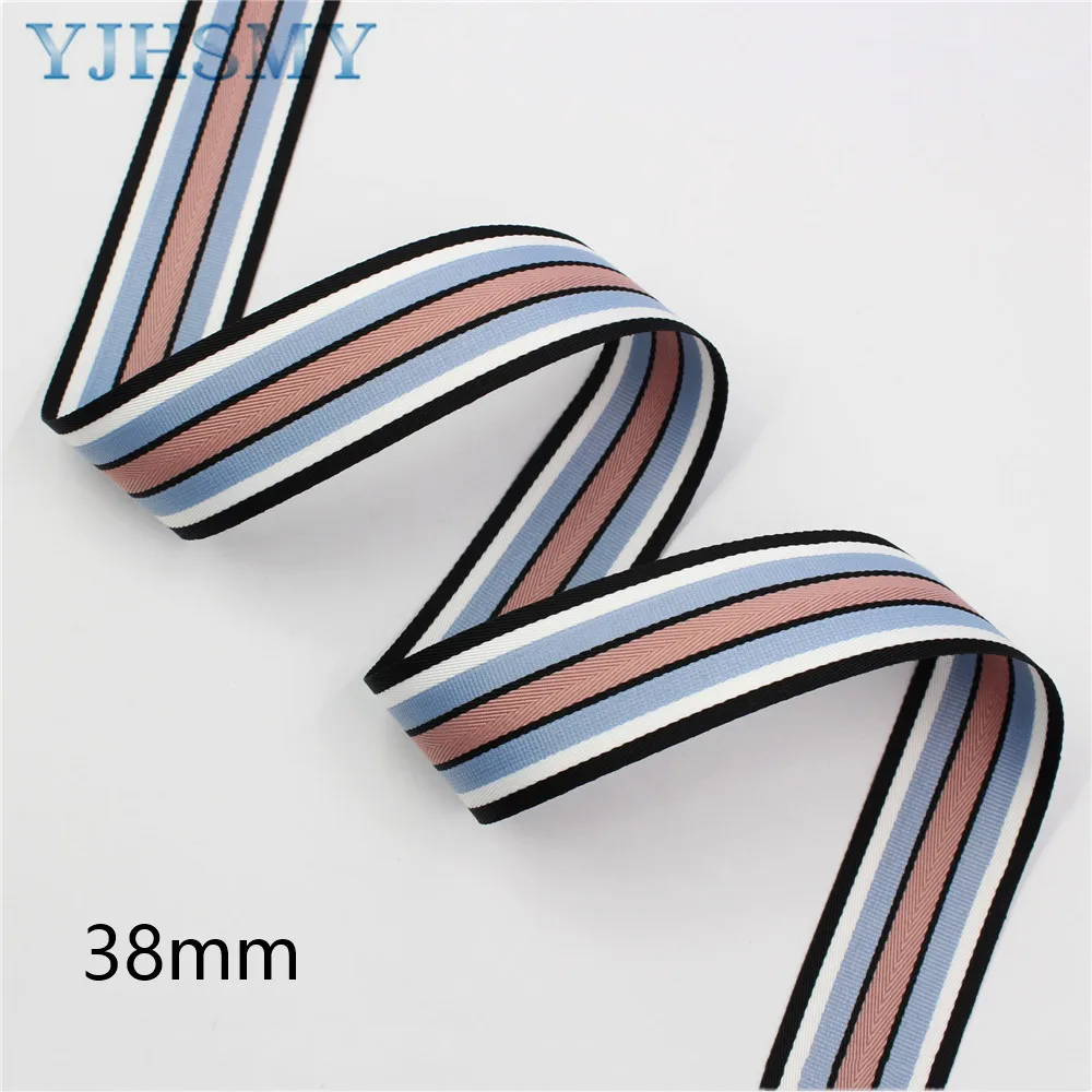 5 Yards Knitting Stripe Ribbon 1-1/2‘’ Ribbons DIY Handmade Bow Shoe Decoration for Sewing Hair Bow Clips