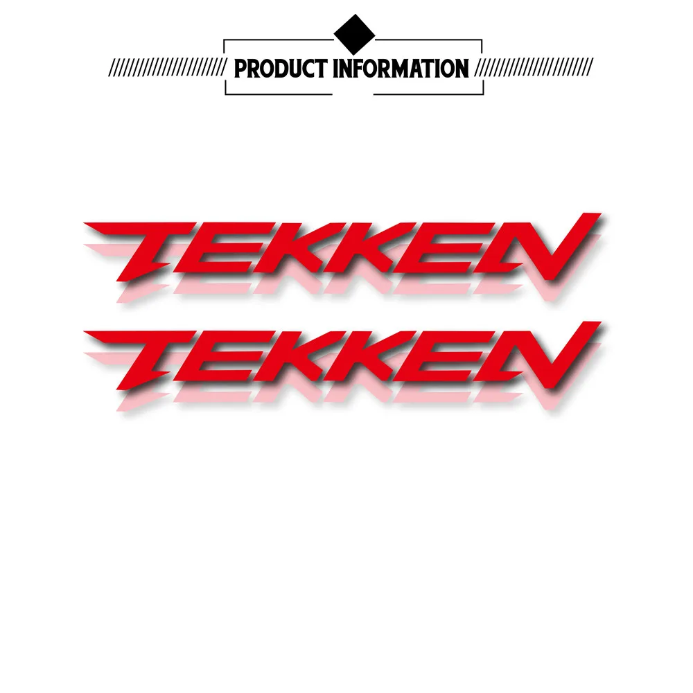 8 X new motorcycle bicycle tank wheel waterproof reflective notebook for TEKKEN scooter tekken game play moto sticker