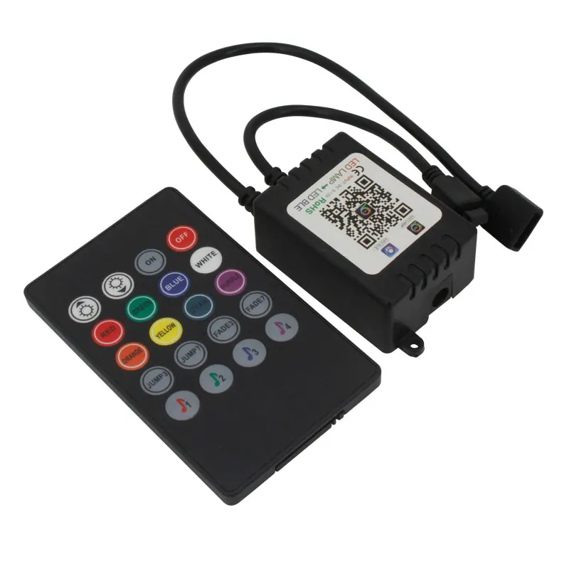 DC5-24V 20key IR remote Bluetooth  music led controller; smart Bluetooth music RGB controller;for 5050rgb led strip lights