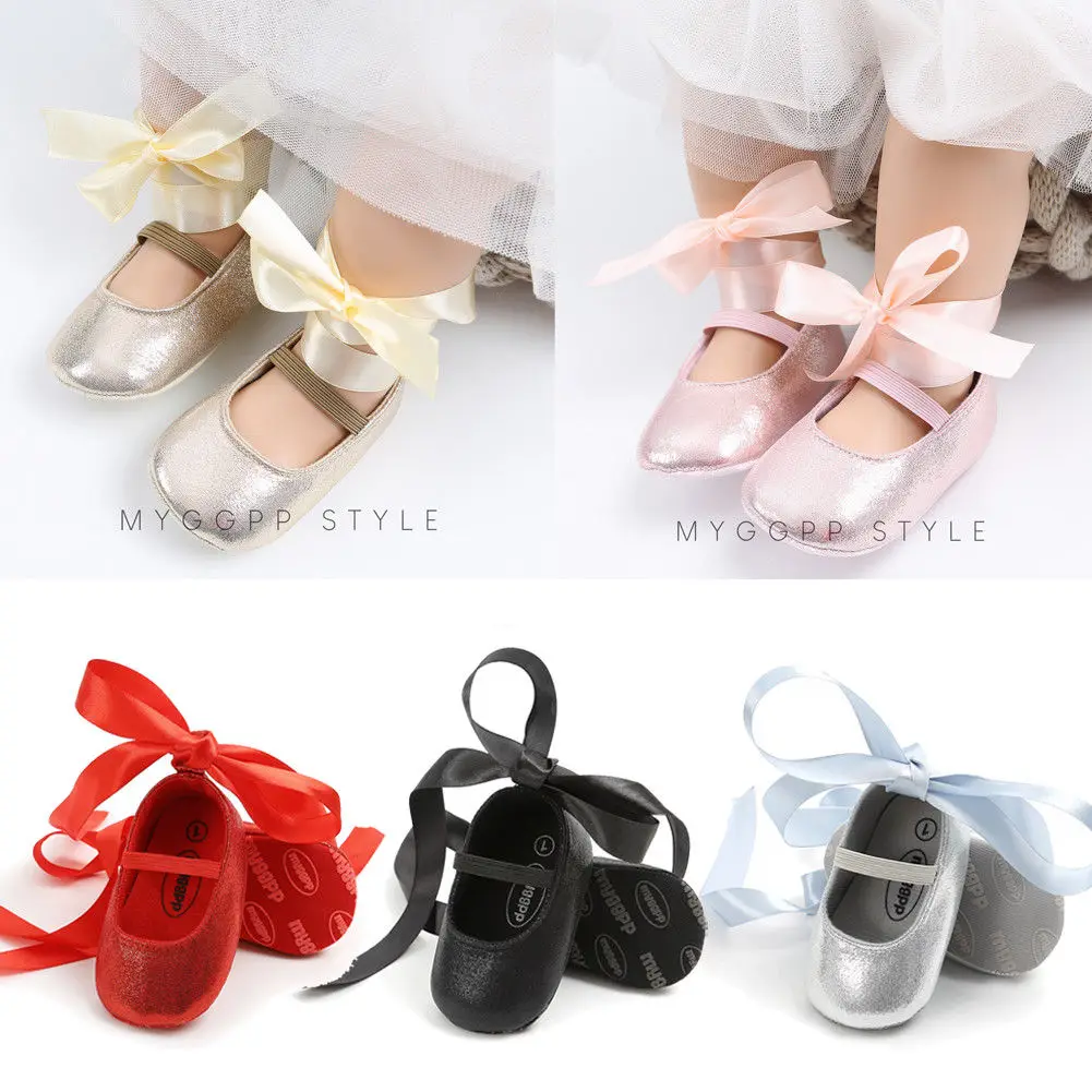 유아 어린이 신생아 아기 소녀 신발 레이스 Bowknot 솔리드 캐주얼 첫 워커 봄 가을 아기 유아 부드러운 단독 신발 0-18M