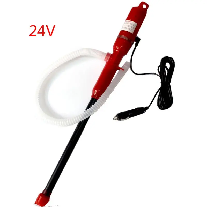 12V/24V Car Charging Liquid Delivery Pump Hand Pump Liquid Transfer Water Gas Tool Gasoline Fuel Portable Car Siphon Hose