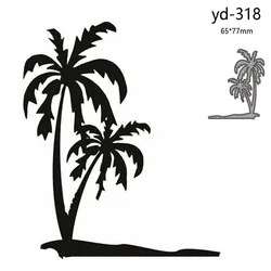 Metal Cutting Dies Cut Mold Beach coconut tree Decoration Scrapbook Paper Craft Knife Mould Blade Punch Stencils