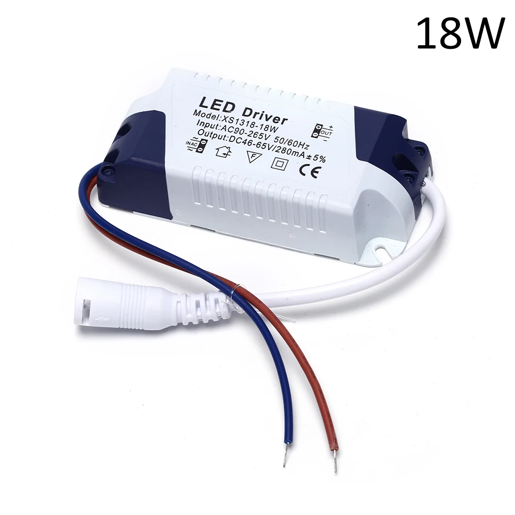 Fuente de alimentación del controlador LED, 1 unidad, 1-3W/4-7W/8-12W/12-18W/18-24W, nuevo transformador, controlador de lámpara de luz LED