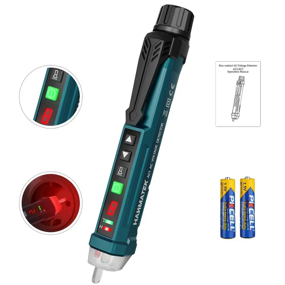 HANMATEK AC1 test pencil voltage indicator non-contact pen AC voltage detector line finder voltmeter electrician line tester