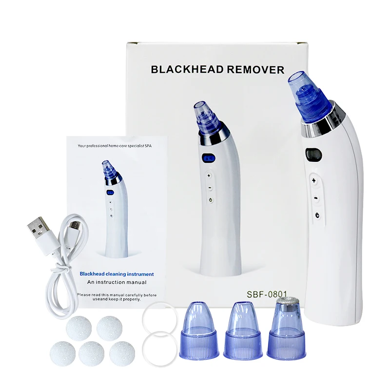 Electric Acne Remover Point Noir Blackhead Vacuum Extractor Tool Black Spots Pore Cleaner Handheld Diamond Dermabrasion Machine