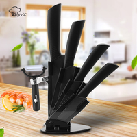 Ceramic Knives Set Knives Accessories with Holder+Peeler Knife Stand 3 \