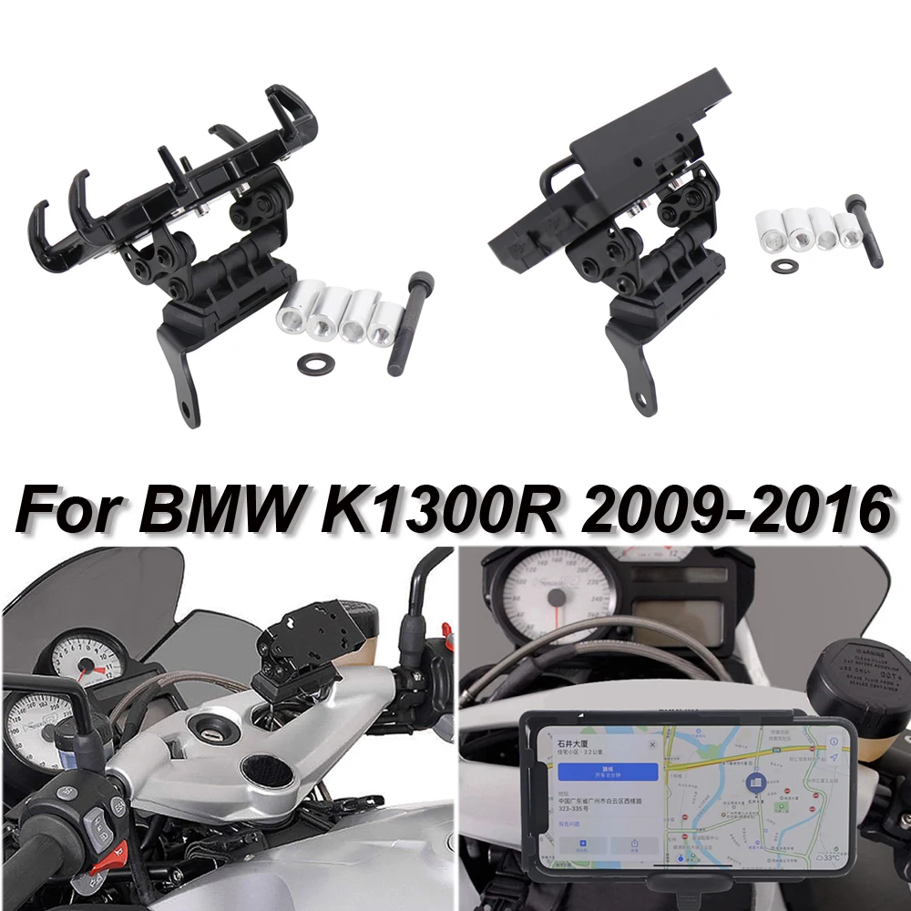 

NEW Motorcycle Mobile Phone Holder GPS Stand Bracket For BMW K1300R K 1300 R 2009-2016 2015 2014 2013 2012-