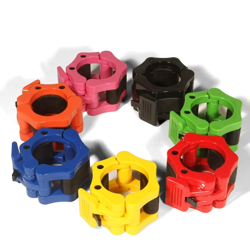 25/50mm Spinlock Barbell Collars Quick Release Barbell Clamps Quality Weight Bar Clips for Weightlifting and Strength Training