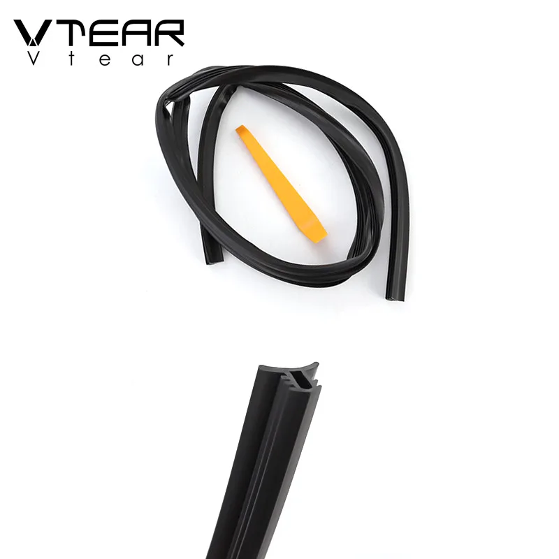 Vtear for MG ZS HS GS MG3 MG6 Car Door Seal Strip Stickers Anti-Dust Soundproof Sealing Rubber Noise Insulation Accessories Auto