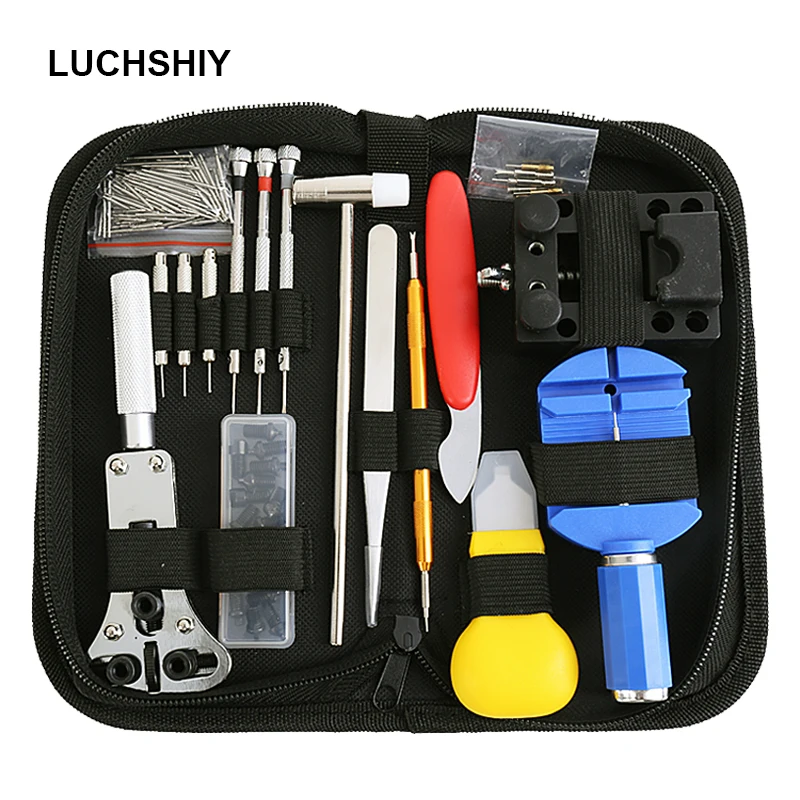 

Watch Repair Tools Kit Professional Repair Spring Bar Battery Replacement Watch Band Link Pin Remover Case Watchmaker Tools Set