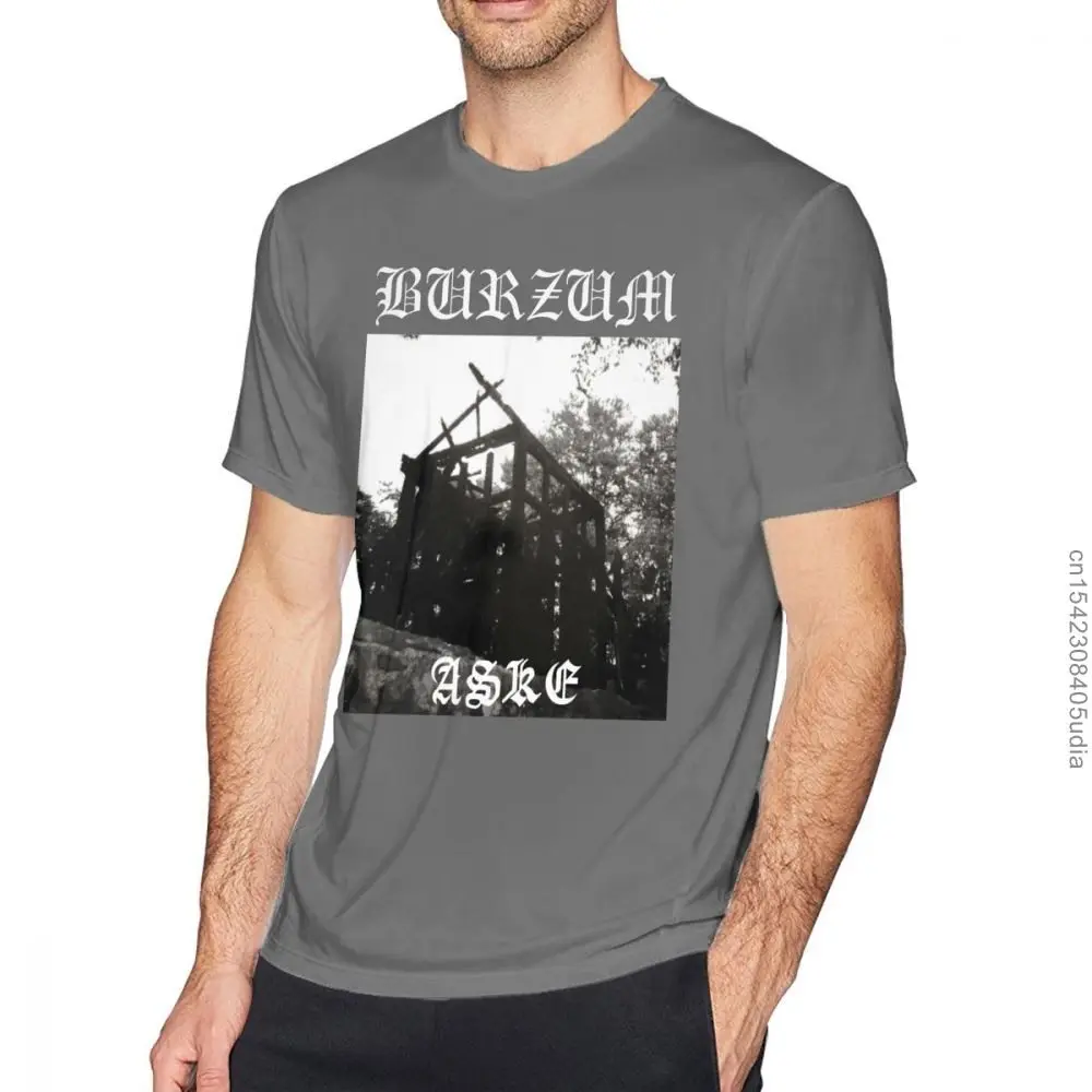 Burzum Tshirts Burzum Aske T Shirt Mens Short Sleeve Tee Shirt Camisas Funny Print Beach Cotton Oversize Tshirt