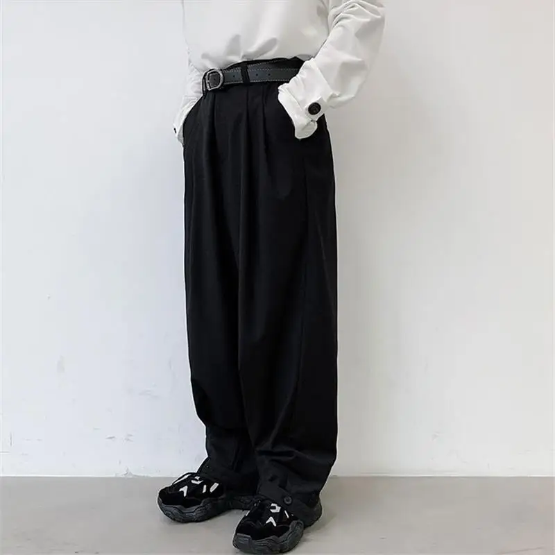 

Men's Wide-Leg Pants Spring And Autumn New Goth Style Hip Hop High Street Harajuku Men And Women With Large Casual Pants