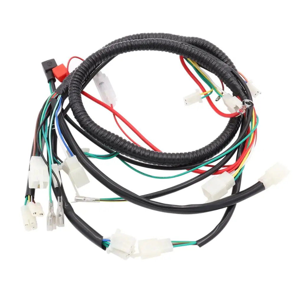 Full Wire Harness Loom AC CDI Ignition Start System Coil For GY6 125CC-150CC Big Bull Motorcycle ATV