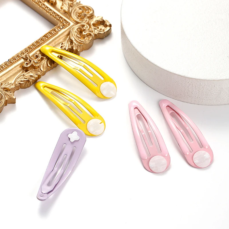 20Pcs 50mm Hairpin Barrette BB Clip Base for DIY Handmade Kids Flower Bow Hairpins Hairgrip Girls Hair Style Accessories Tools