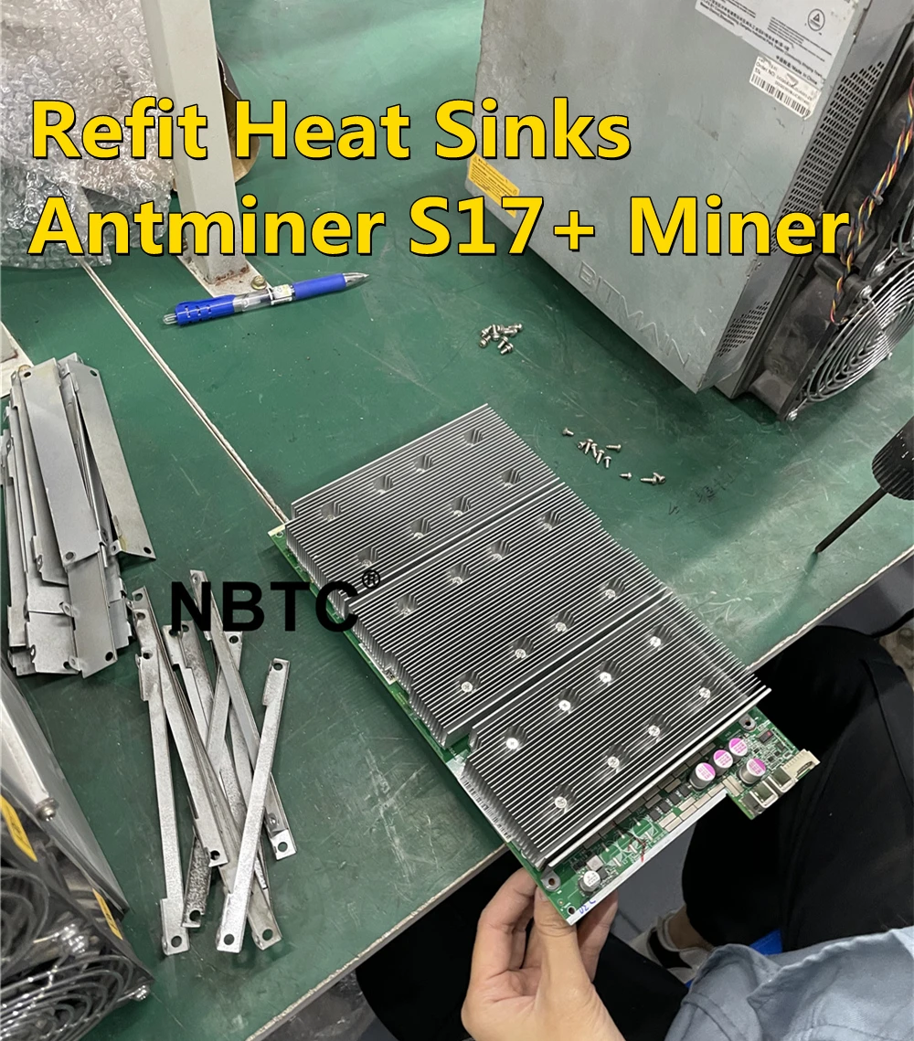 

Refit heat sinks heatsink of Antminer S17 series miners BM1397 radiators BM1397AG/AD/AH/AI NBTC