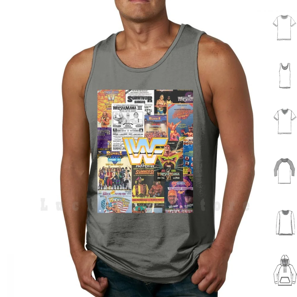 

What The World Is Watching! Tank Tops Vest 100% Cotton Wwf Wrestling Wrestler 90s 1990s Retro Old School Vintage Throwback