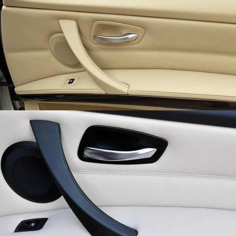 Car Interior Inner Door Handle Panel Trim Cover For BMW E90 E91 3 Series 318 320 325 328 2005-2012 Auto Accessories Black Beige