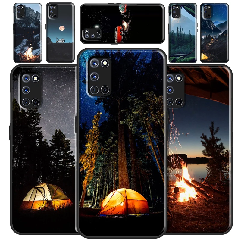 Camping Nature Mountain Case For OPPO A3S A5S A1K A52 A72 A31 A53 A9 A5 2020 A15 A83 A91 F5 Reno 4 Pro Z 2Z Coque