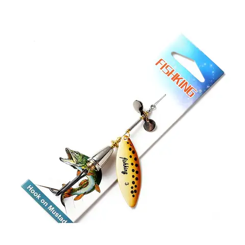 एनजीबी 15 ग्राम मेटल स्पिनरबैट फिशिंग ल्यूर लॉन्ग कास्ट रोटेटिंग स्पिनर स्पून हार्ड आर्टिफिशियल बैट बज़ बास पाईक के लिए 10 best sales बज़ चारा - №1