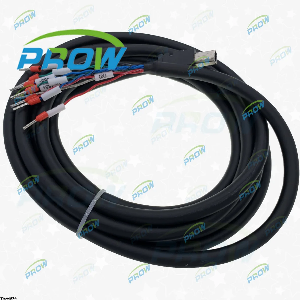 

PROW for Panasonic A5 A6 servo drivers X2 module cable TE 2040008-1 connector 8P 8 core wire line wires X 2 V