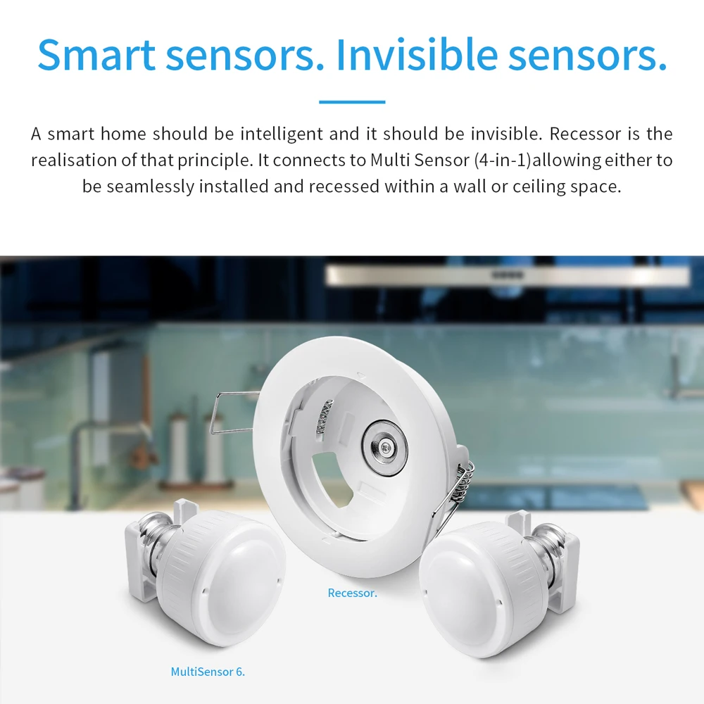 New Tuya ZigBee Multi-Sensor 4 in 1 Smart PIR Motion Humidity Light Temperature Sensor USB Charge Or Battery Operated