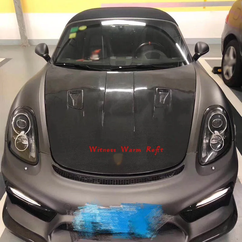 For 718 engine cover Carbon Fiber / FRP Engine Hood For Porsche 718 engine bonnet 2016 2017 2018 body kit