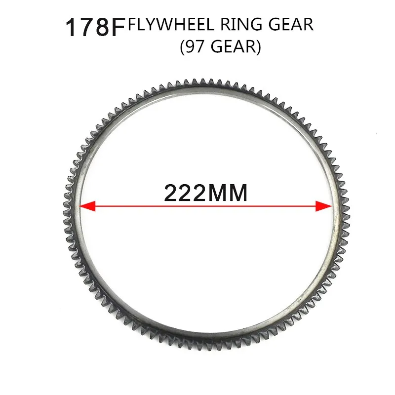 FLYWHEEL RING GEAR FOR 170F 178F 186F 186FA 2KW 3KW 5KW KIPOR KDE6500 KDE6700T diesel generator parts