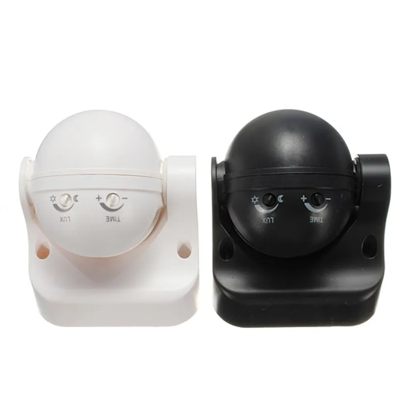 1pcs AC 220V-240V 110V 180 Degree Outdoor IP44 Security PIR Infrared Motion Sensor Detector Movement Switch White Black