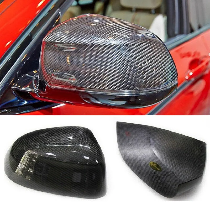 

Dry Carbon Fiber Car Rearview Mirror Covers Cap For BMW X3 F25 X4 F30 F20 X5 F15 X6 F16 2014-2018