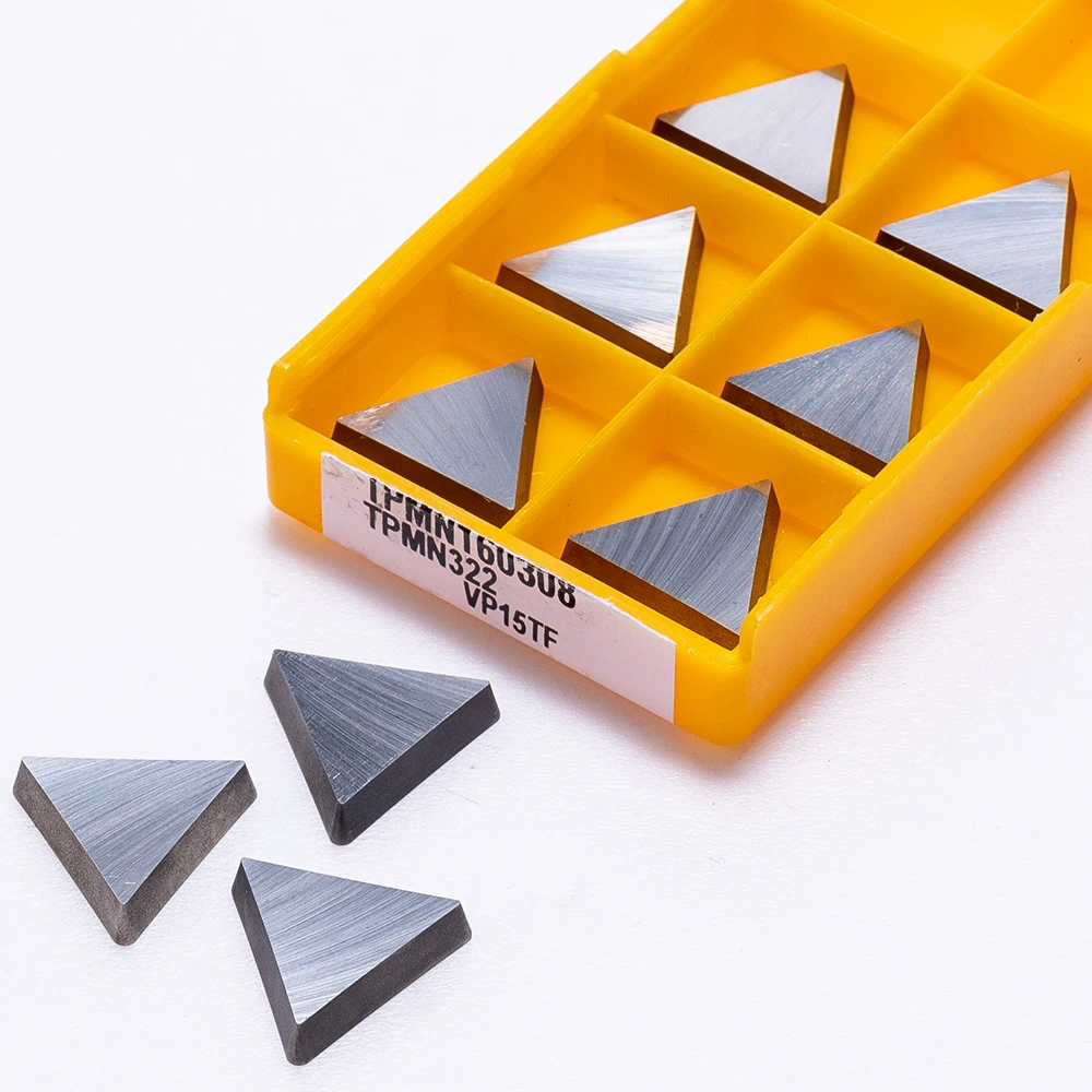 10PCS TPMN160308 TPMN322 VP15TF  Carbide Insert End Milling Internal Cutter CNC Blade Lathe Tool  Aluminum Inserts TPMN 160308 3