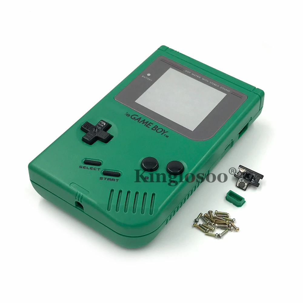 Top quality Shell Case Replacement for Gameboy Classic Game Console housing cover for GB DMG-01 with Rubber pads buttons