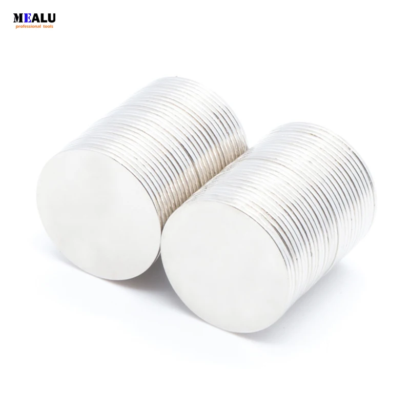 

Aimant puissant 50pcs N52 D20mm x 1mm Strong Disc Magnets super strong magnet