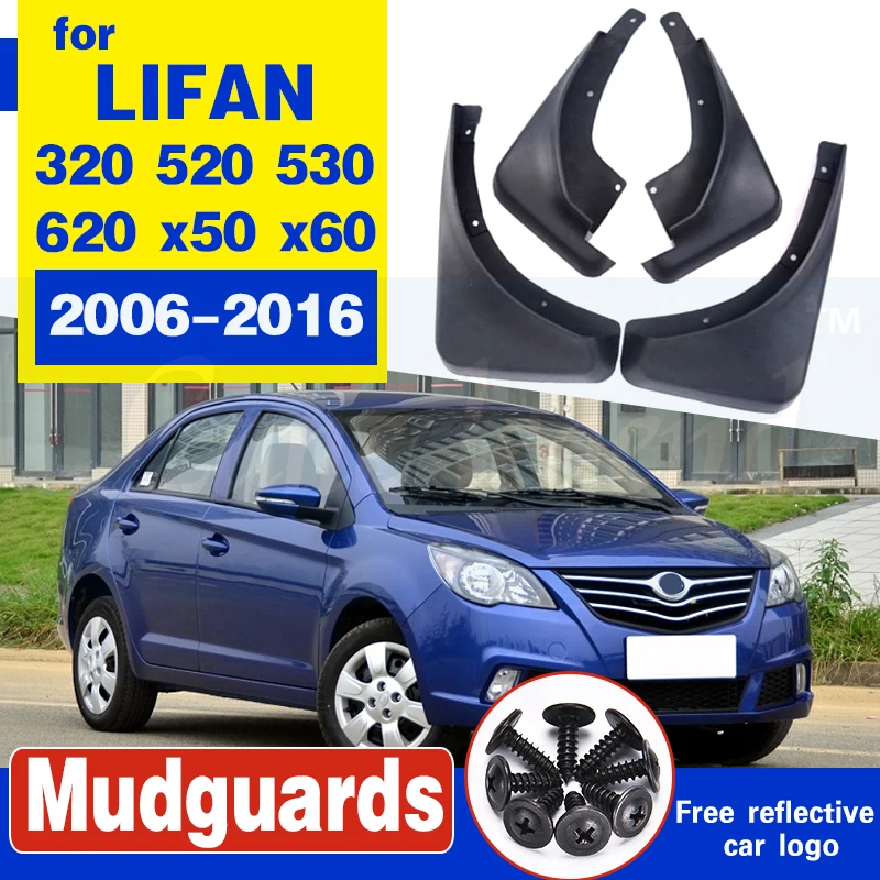 

Free shipping Auto Car fender auto mudflaps special car fender 4pcs/set For LIFAN 320 520 530 620 x50 x60