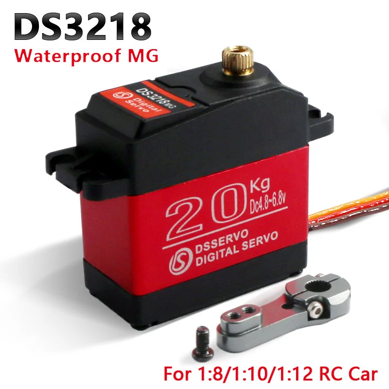 1 Máy Tính Kỹ Thuật Số Chống Thấm Nước Baja Servo DS3218 Cập Nhật Và Pro Cao Cấp Tốc Độ Bánh Răng Kim Loại 20Kg/.09S Cho 1/8 1/10 RC Xe Ô Tô