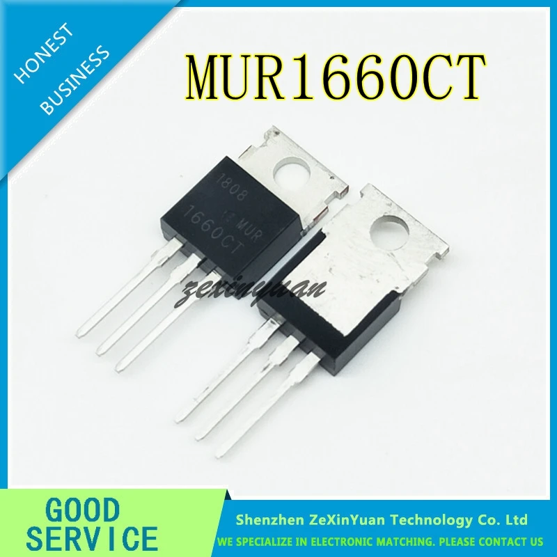 새로운 10 개/몫 MUR1660G TO220 MUR1660CT U1660G TO-220 MUR1660 1660CT