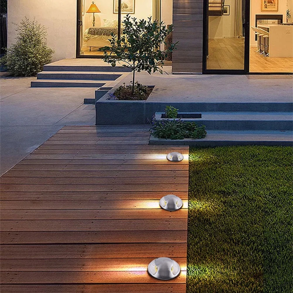 IP67 3W Outdoor Underground Light for Garden Path Yard Step Stair Floor Deck 12V LED Recessed Inground Lamp Waterproof Spotlight