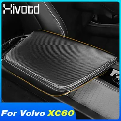 Hivotd PU Auto Bracciolo Box Copertura Centro di Stoccaggio Organizzatore Pad Caso Trim Decorazione Accessori Auto Styling Per Volvo XC60 2020