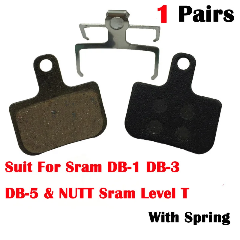 

For Level NUTT SRAM DB-1 DB-3 1 Pair MTB Bicycle Disc Brake Pads Resin Suitable DB-5 NUTT Disc Brakes Sram level T Brake Pads