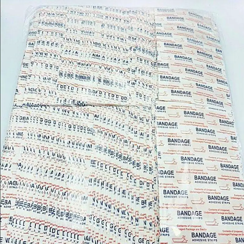 New 100Pcs/Bag Band Aids Waterproof Breathable Cushion Adhesive Plaster Wound Hemostasis Sticker Band First Aid Medical Bandage