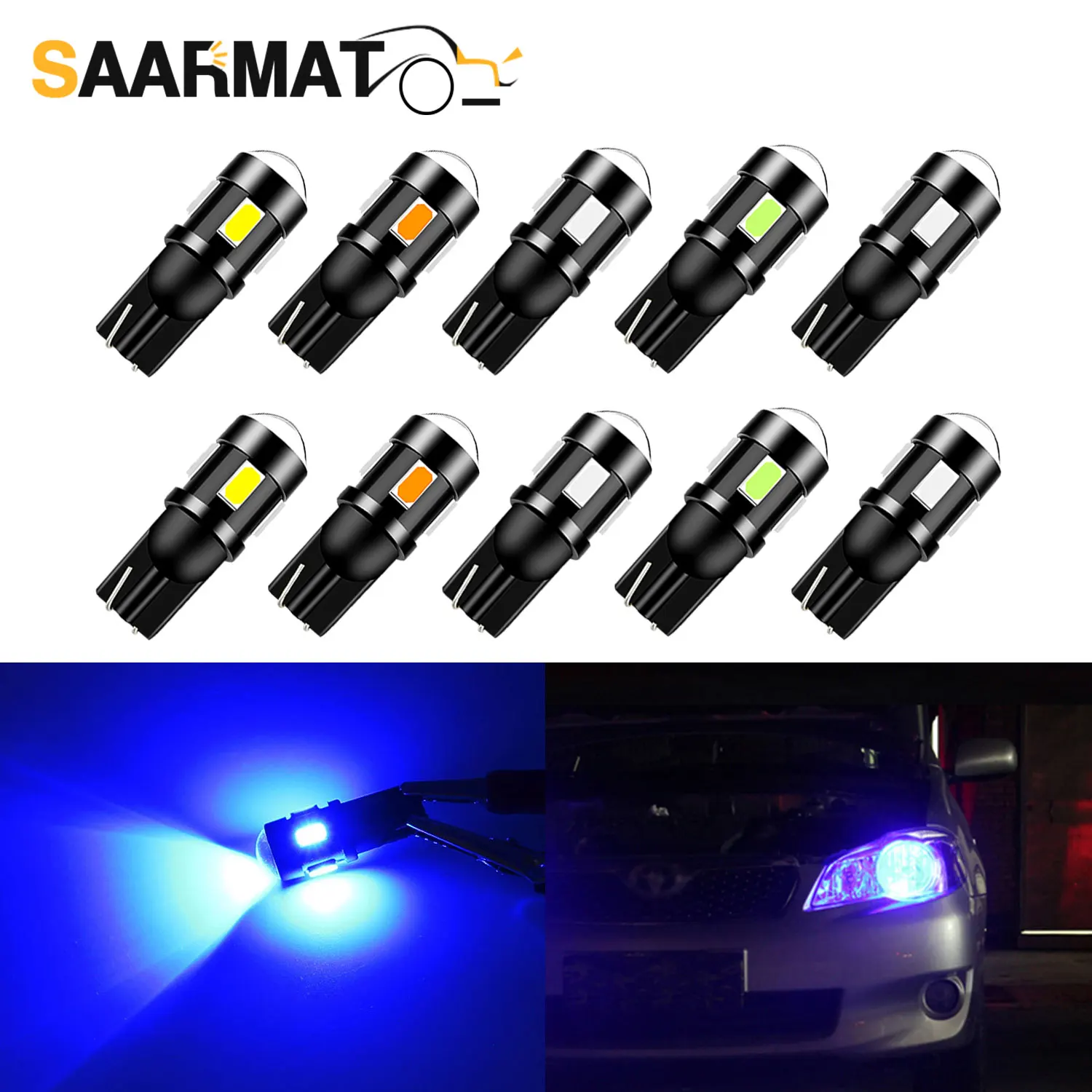 10 T10 W5W Car reading light Wedge Turn Side Bulbs For Corolla Avensis Yaris Rav4 Auris Hilux Prius Camry Celica C-HR Ipsum