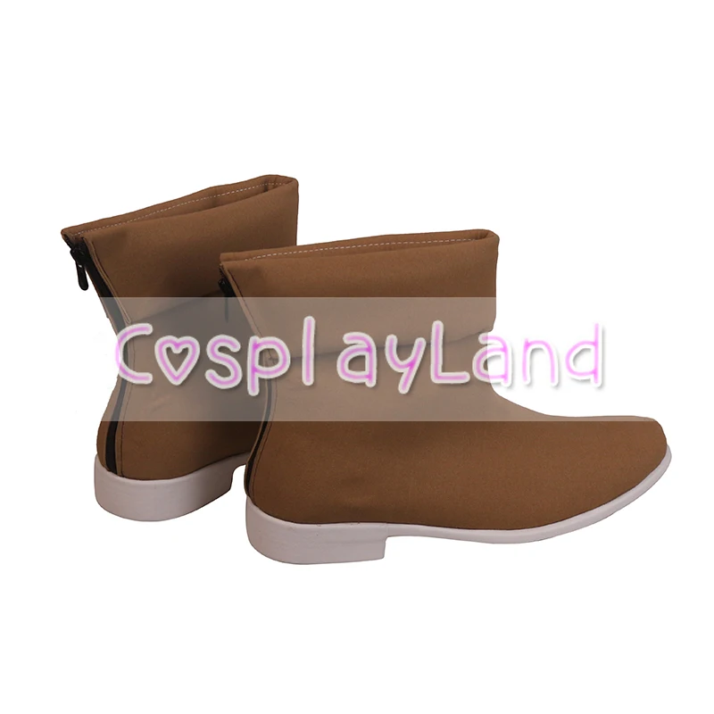 Chrono Trigger Cron-Botas de Cosplay para hombre y adulto, zapatos marrones, accesorios para fiesta de Halloween