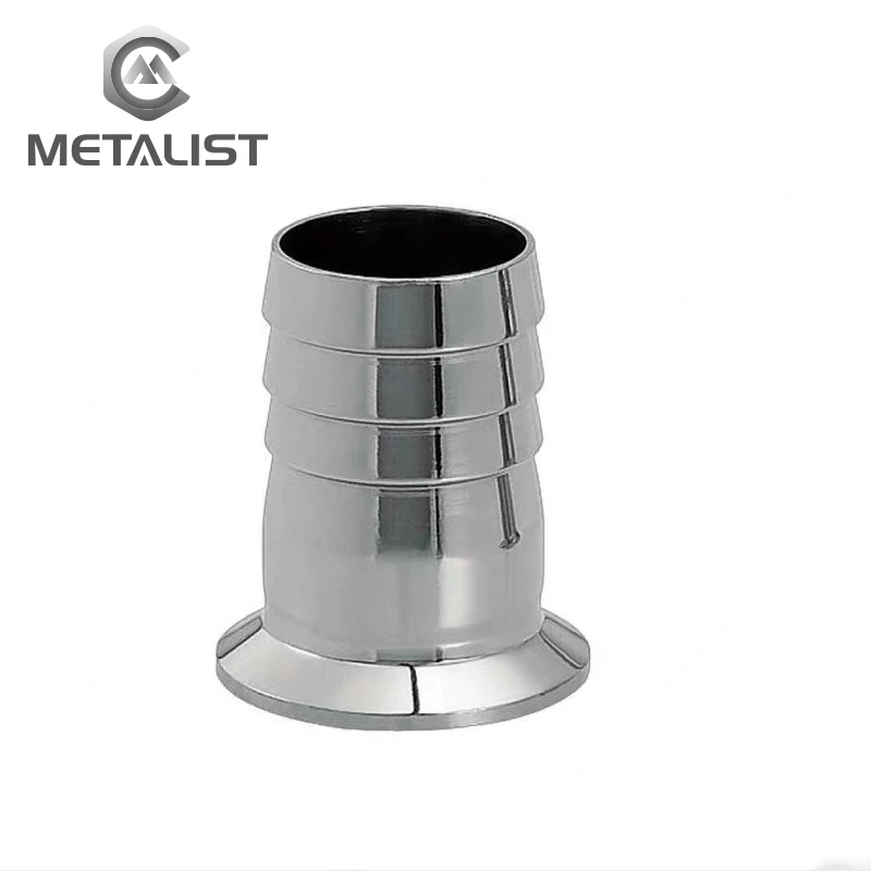 METALIST OD 51MM Stainless Steel SS304 Sanitary Hose Barb Pipe Fitting Ferrule OD 64mm fit 2