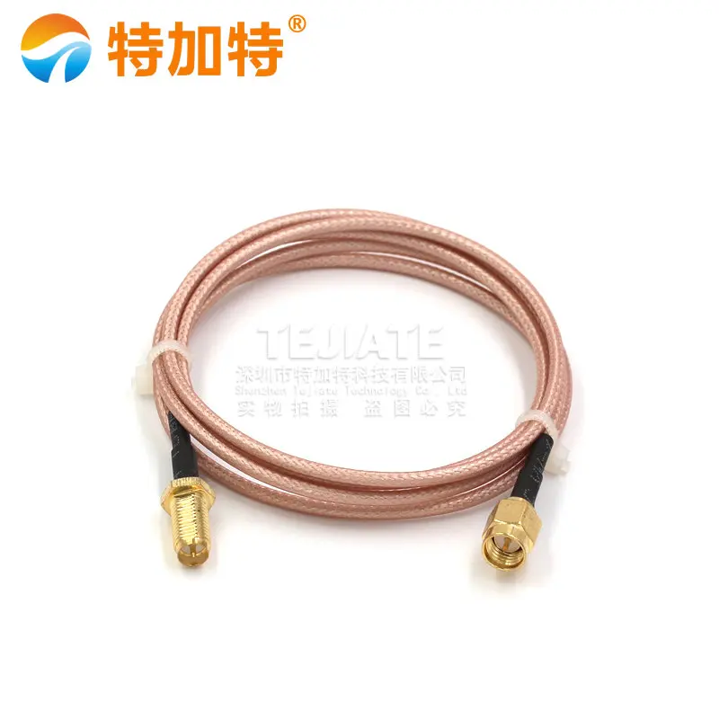 2PCS TEJIATE SMA 남성 헤더 SMA 외부 나사 내부 핀/구멍 점프 와이어 SMA-J 케이블 RG316 와이어 0.08 ~ 2M