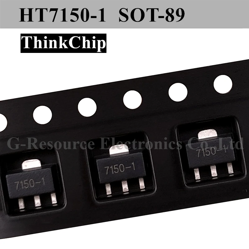HT7150-1 SOT-89 SMD LDO 로우 드롭아웃 레귤레이터, 마킹 7150-1, HT7150 7150 SOT89, 20 개