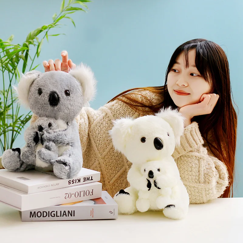 Koalas de peluche grandes y suaves para niños, Koala de juguete de Koala, juguete de simulación Kawaii, regalo de cumpleaños y Navidad