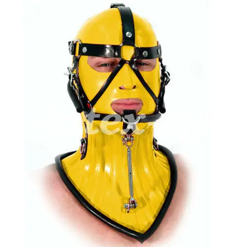 

100%Latex Rubber Gummi Mask Handsame Hood Fetish Masquerade Cosplay XS-XXL