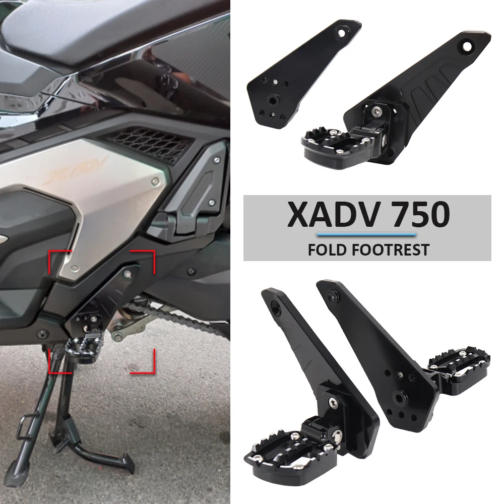 Motorcycle Scooters Folding Rear Foot Pegs Footrest Passenger For HONDA X-ADV750 XADV750 XADV 750 X-adv xadv 750 2021 Accessorie