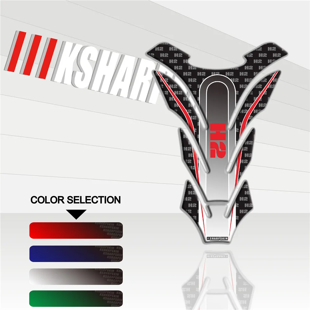 

New motorcycle 3D three-dimensional decorative personality decal fuel tank sticker fish bone paste for KAWASAKI H2